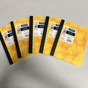 Five Star Composition Notebook College Ruled 100 Sheets Yellow (Pack of 10)
